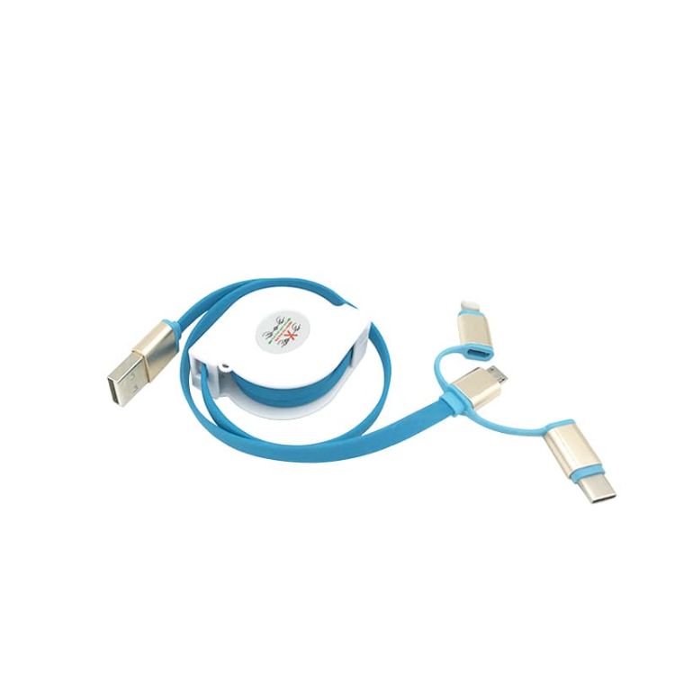 Picture of 3-In-1 Metal Retractable Charging Cable