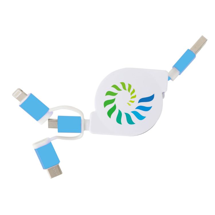 Picture of 3-In-1 ABS Retractable Charging Cable