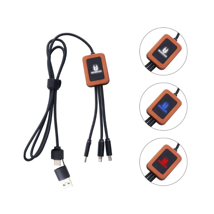 Picture of Long Light Up Charging Cable - Square Shape