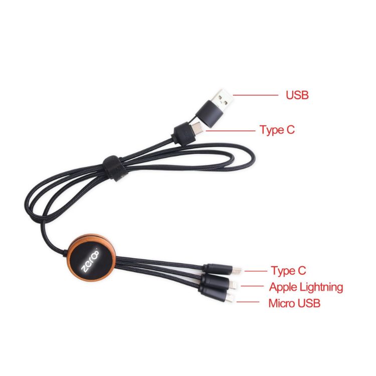 Picture of Long Light Up Charging Cable - Round Shape