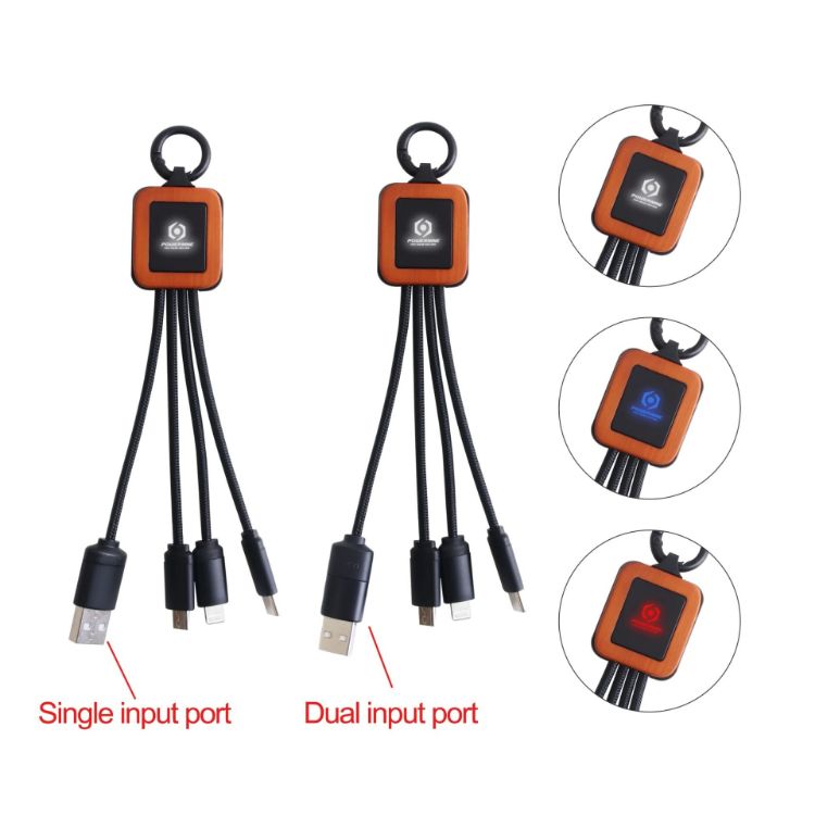 Picture of Light Up Charging Cable - Square Shape