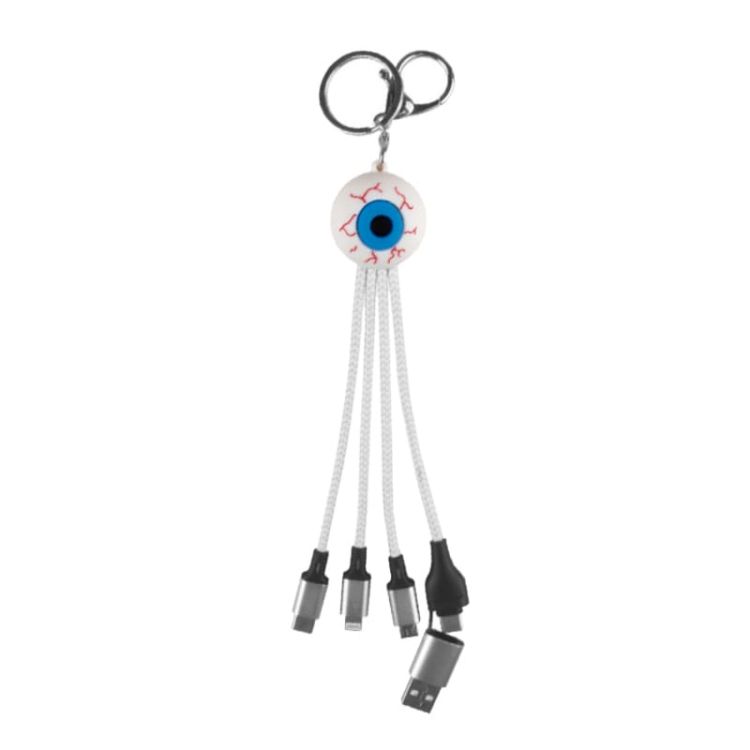 Picture of Custom Shape Light Up Charging Cable with Keyring