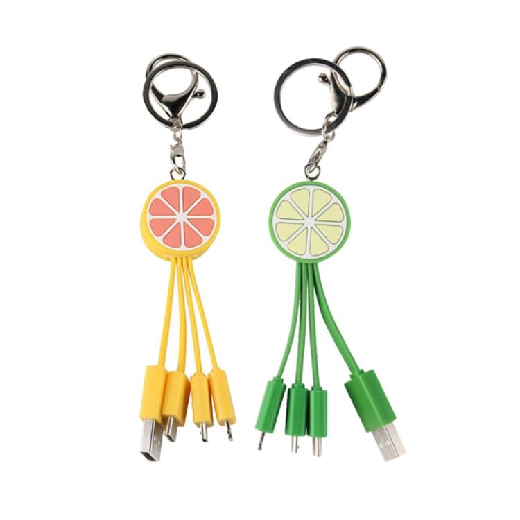Picture of Custom Shape PVC Charging Cable with Keyring