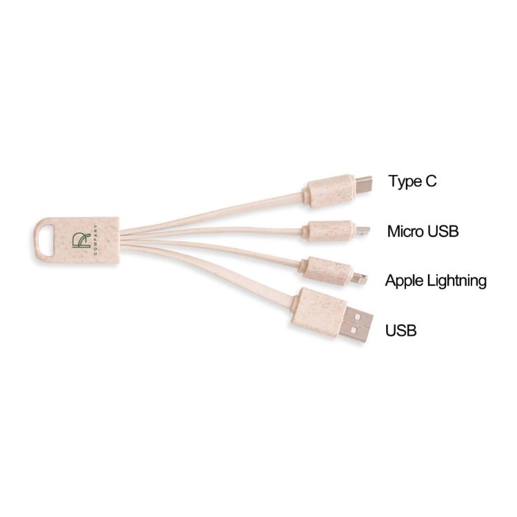 Picture of Wheat Straw Charging Cable - Square Shape B