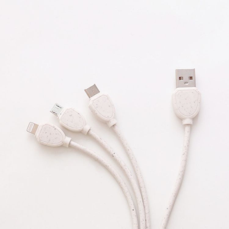 Picture of Wheat Straw Charging Cable - Square Shape A