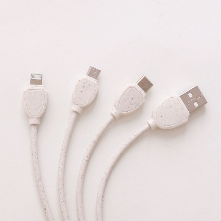 Picture of Wheat Straw Charging Cable - Round Shape