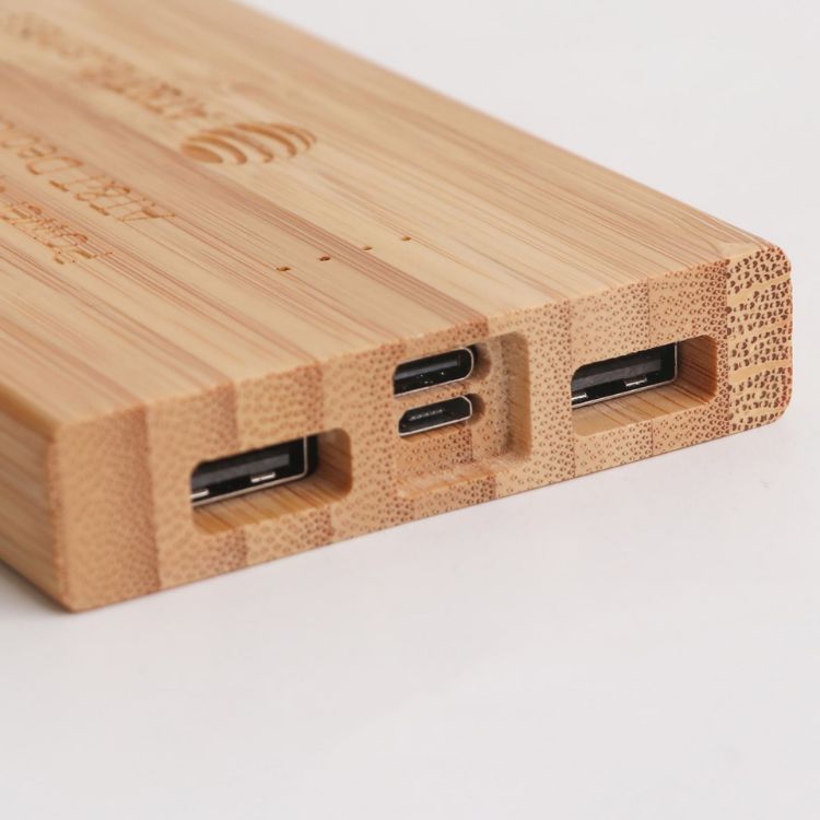 Picture of 10000mAh Bamboo Wireless Power Bank