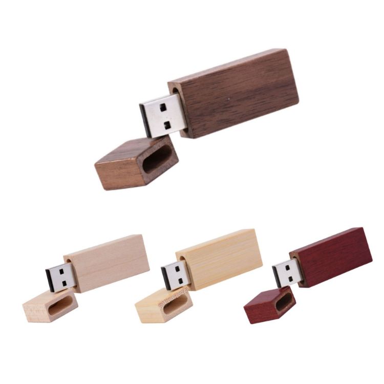 Picture of Rectangle Wooden Flash Drive