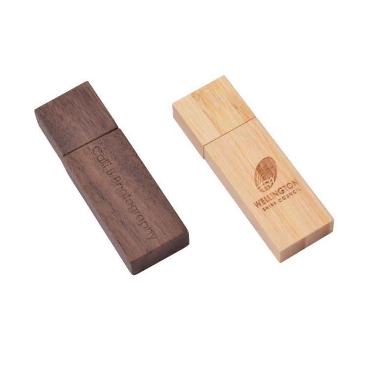 Picture of Rectangle Wooden Flash Drive