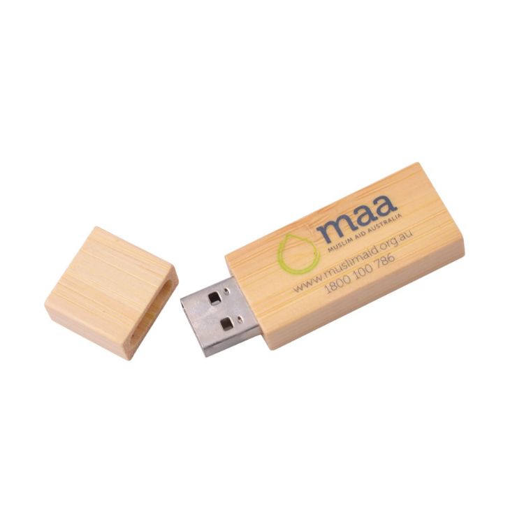 Picture of Rectangle Wooden Flash Drive