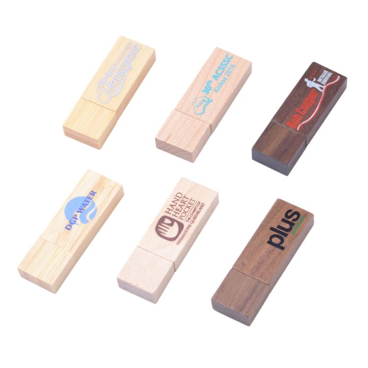 Picture of Rectangle Wooden Flash Drive