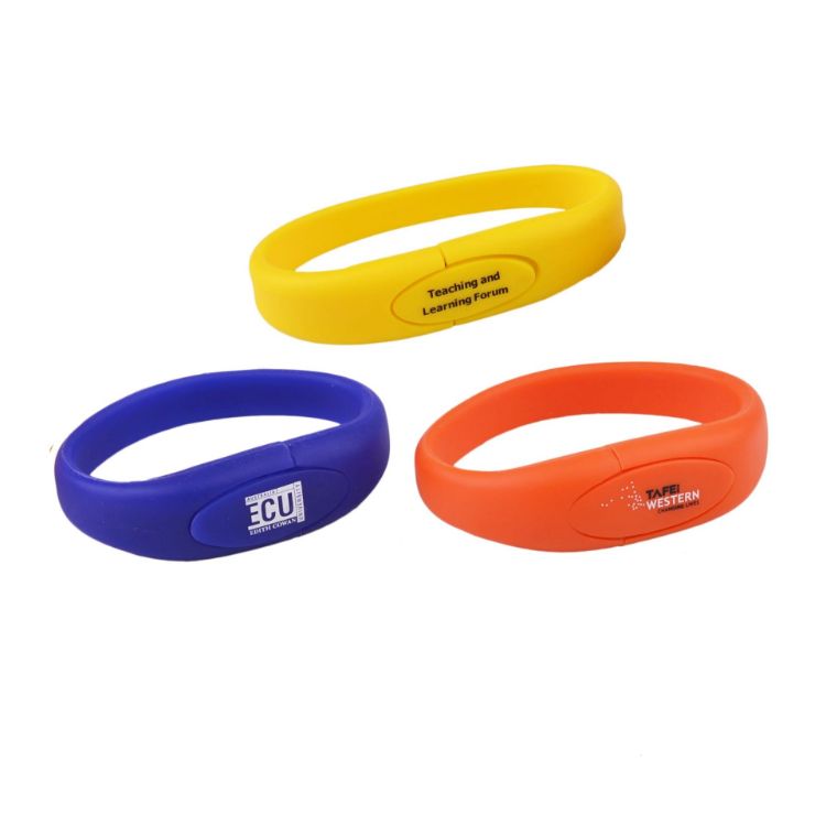 Picture of Oval Silicone Wristband Flash Drive