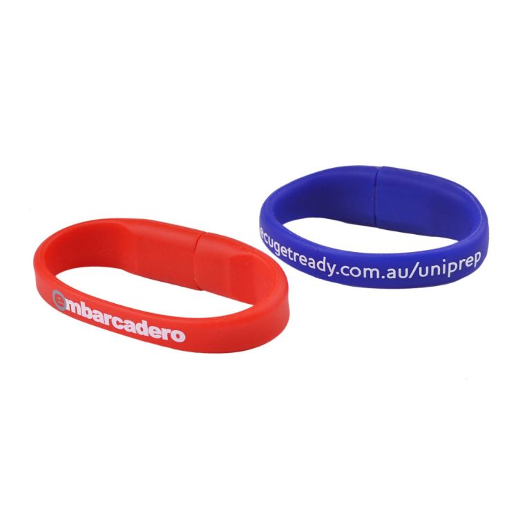 Picture of Oval Silicone Wristband Flash Drive