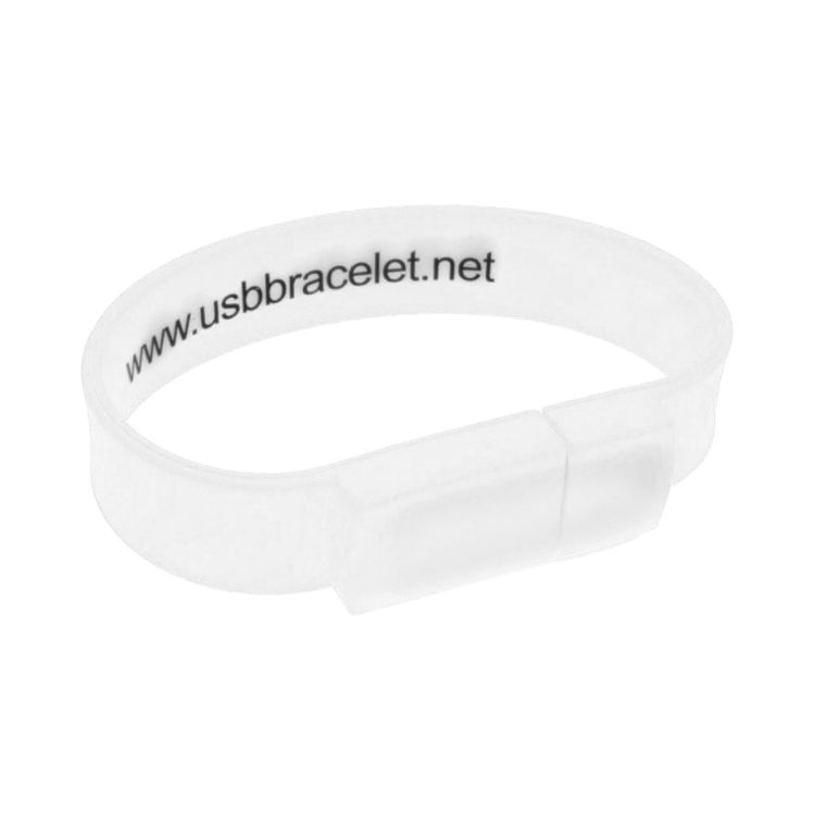 Picture of Rectangular Silicone Wristband Flash Drive