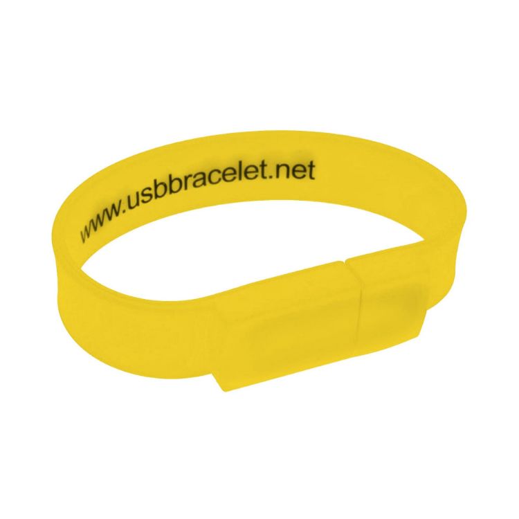 Picture of Rectangular Silicone Wristband Flash Drive