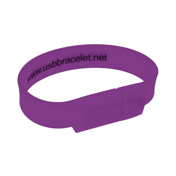 Picture of Rectangular Silicone Wristband Flash Drive