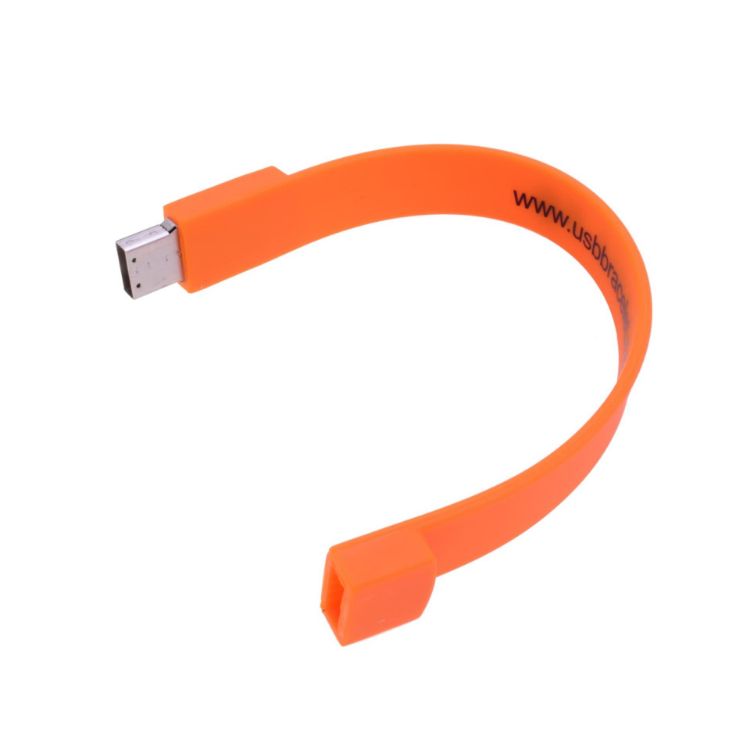 Picture of Rectangular Silicone Wristband Flash Drive