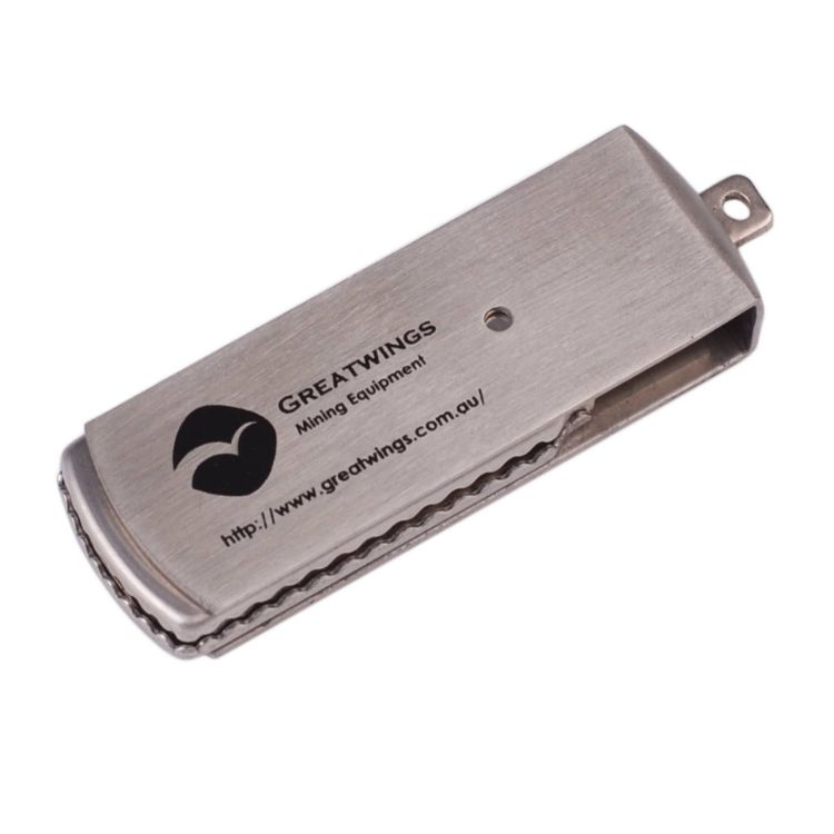 Picture of Metal Rectangular Swivel Flash Drive