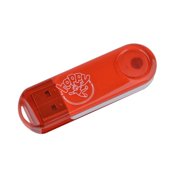 Picture of Transparent Swivel Flash Drive