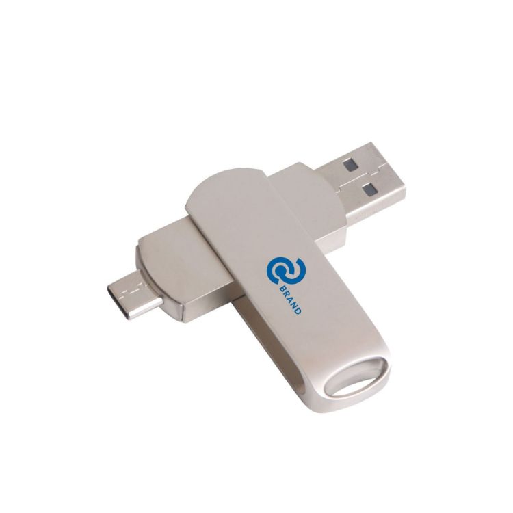 Picture of Double-end Swivel Type C Flash Drive