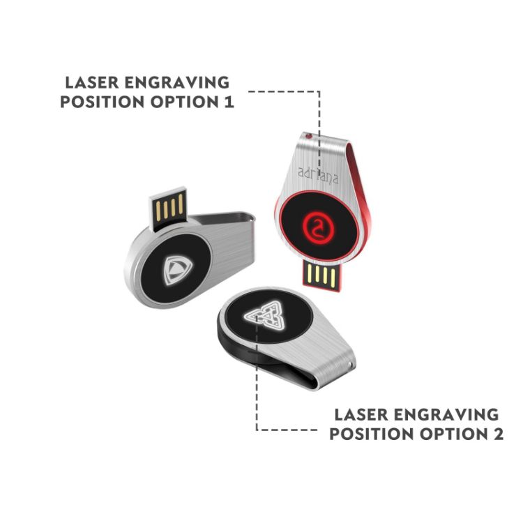 Picture of Swivel Lighting Logo Flash Drive