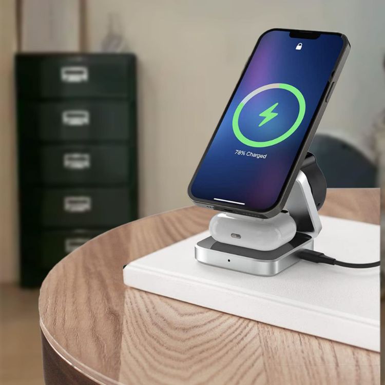 Picture of Standard 3 in 1 Foldable Wireless Charger Stand