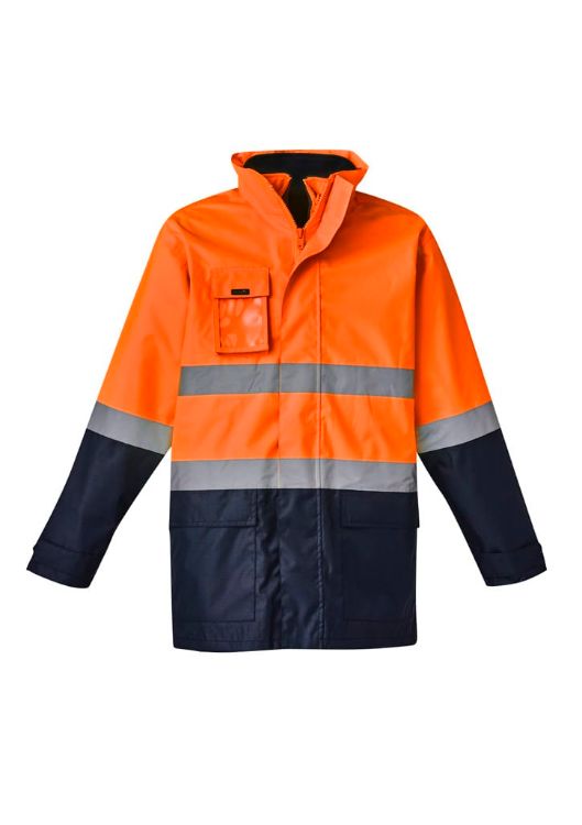 Picture of Mens Hi Vis Basic 4 In 1 Waterproof Jacket