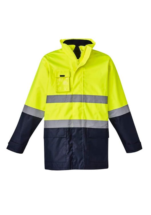 Picture of Mens Hi Vis Basic 4 In 1 Waterproof Jacket