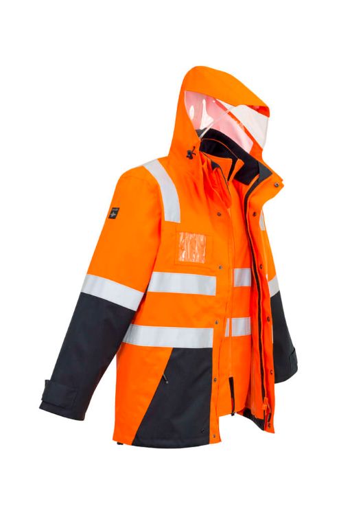 Picture of Mens Hi Vis 4 In 1 Waterproof Jacket