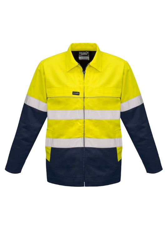 Picture of Mens Hi Vis Cotton Drill Jacket