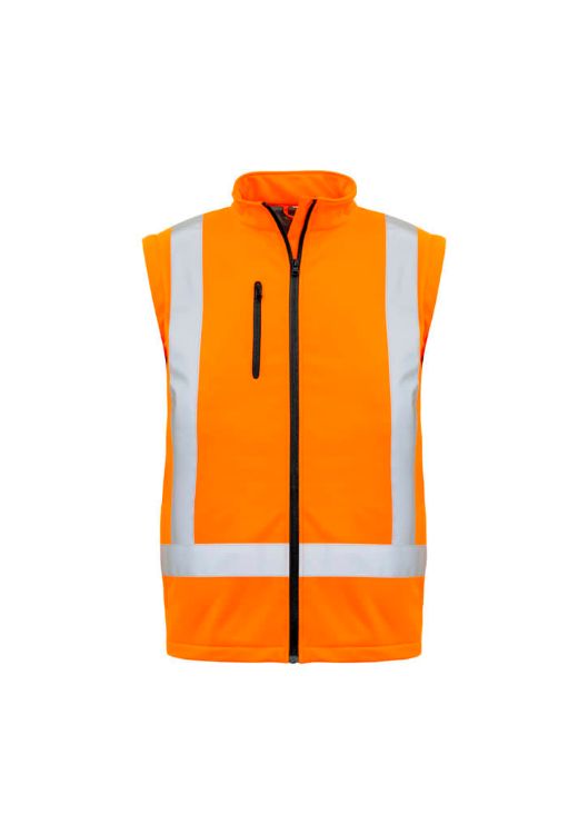 Picture of Unisex Hi Vis X Back 2 In 1 Softshell Jacket