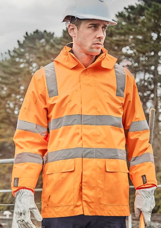 Picture of Unisex Hi Vis VIC Rail 4 In 1 Waterproof Jacket