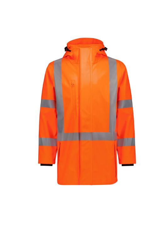 Picture of Mens Hi Vis X Back Heavy Duty Waterproof Jacket