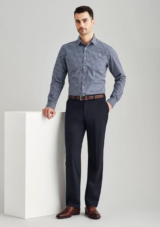 Picture of Mens Comfort Wool Stretch Flat Front Pant