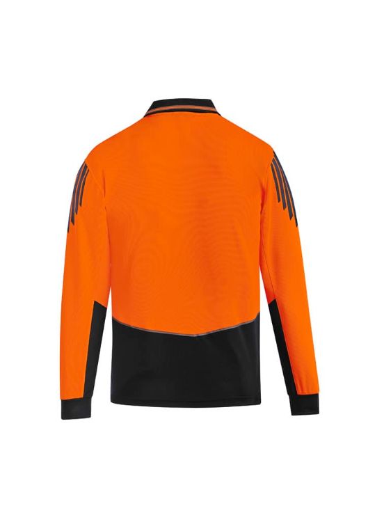 Picture of Mens Hi Vis Flux Long Sleeve Polo