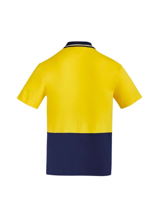 Picture of Mens Hi Vis Cotton Short Sleeve Polo