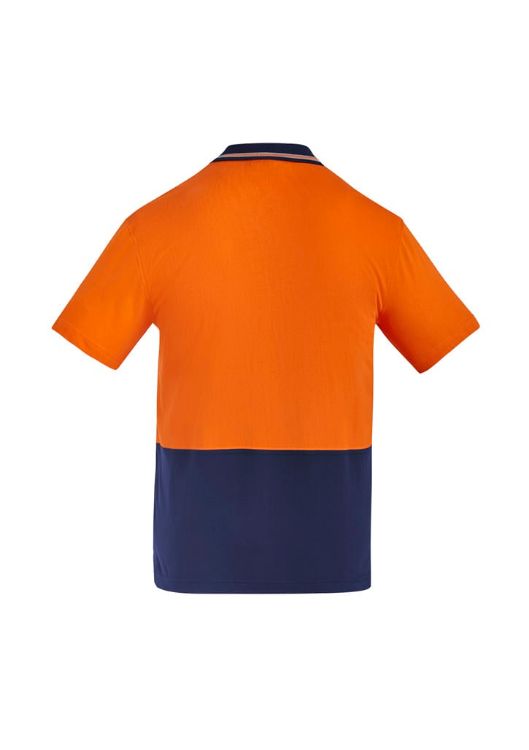 Picture of Mens Hi Vis Cotton Short Sleeve Polo