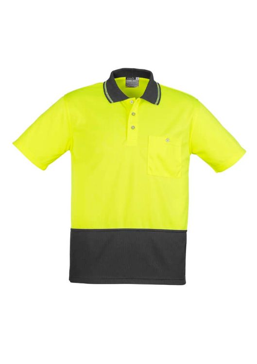 Picture of Unisex Hi Vis Basic Short Sleeve Polo