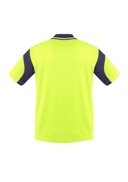 Picture of Mens Hi Vis Aztec Short Sleeve Polo