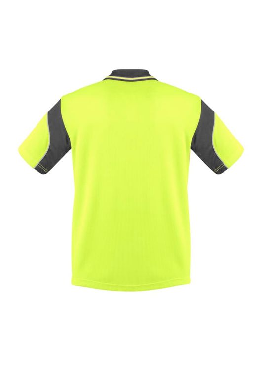 Picture of Mens Hi Vis Aztec Short Sleeve Polo