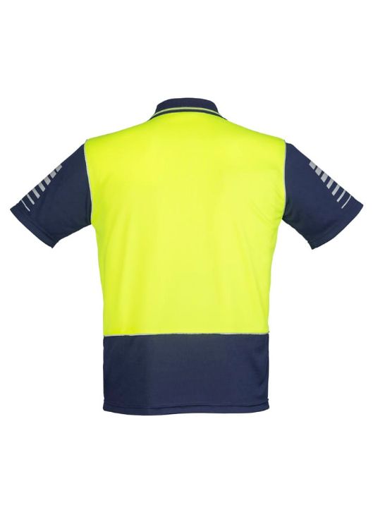 Picture of Mens Hi Vis Zone Short Sleeve Polo