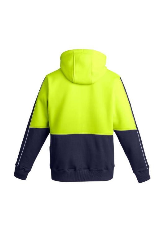 Picture of Mens Hi Vis Full Zip Hoodie