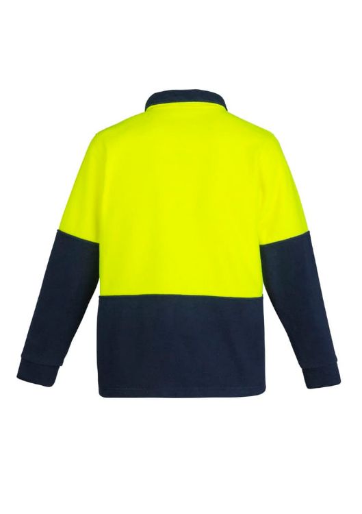 Picture of Unisex Hi Vis 1/2 Zip Polar Fleece Pullover