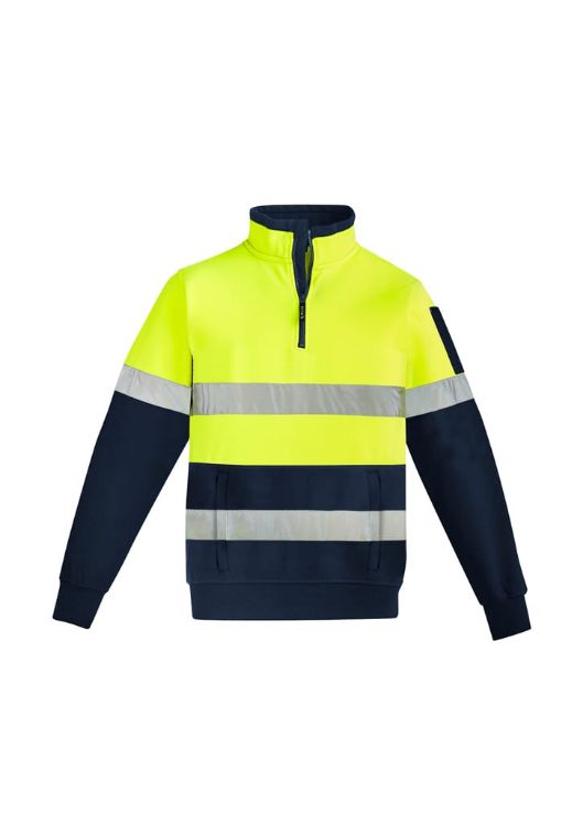 Picture of Mens Hi Vis 1/4 Zip Pullover - Hoop Taped