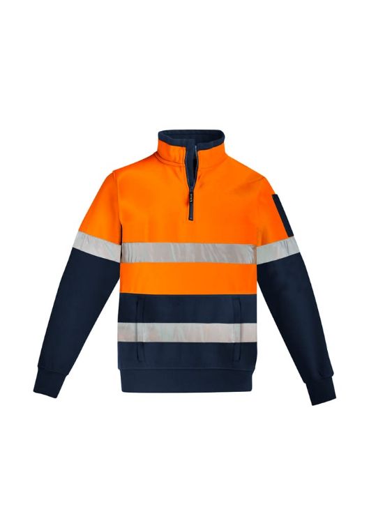 Picture of Mens Hi Vis 1/4 Zip Pullover - Hoop Taped