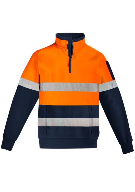 Picture of Unisex Hi Vis 1/4 Zip Pullover - Hoop Taped