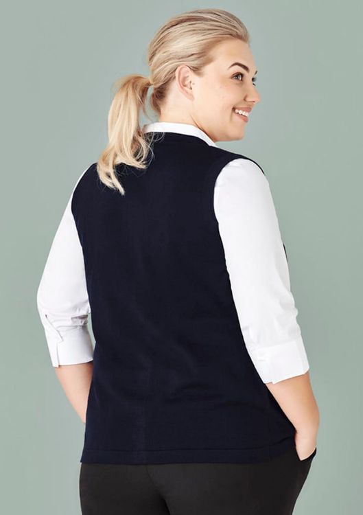 Picture of Womens Button Front Knit Vest