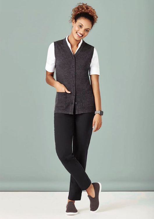 Picture of Womens Button Front Knit Vest