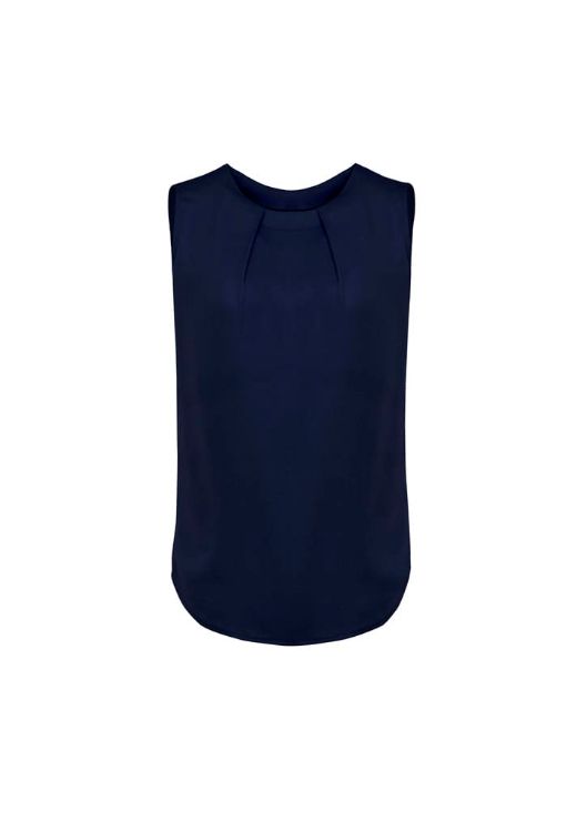 Picture of Womens Estelle Sleeveless Pleat Detail Blouse