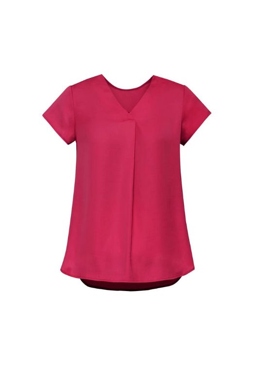 Picture of Womens Kayla V-Neck Pleat Blouse